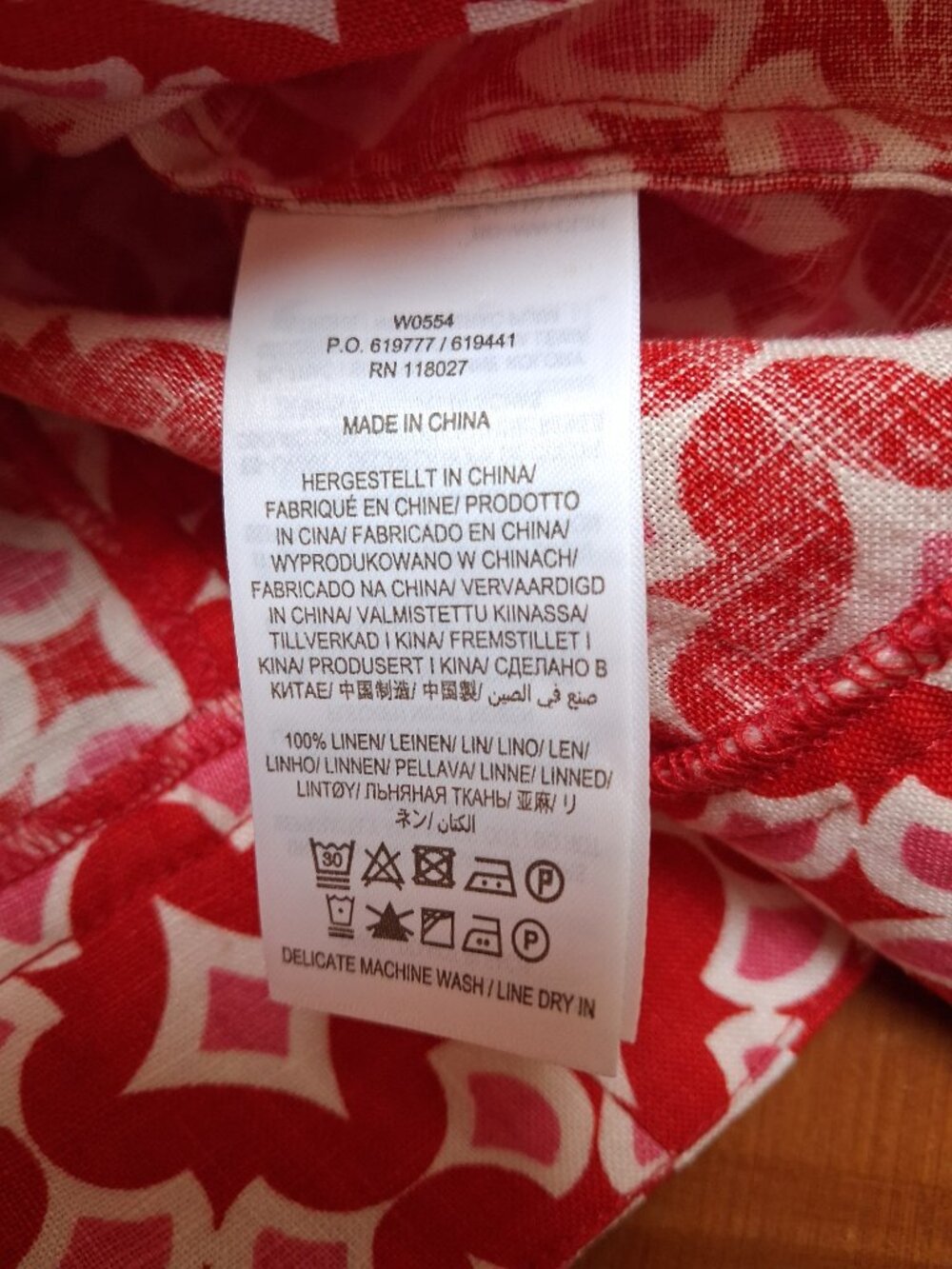 BODEN Red/White Romaine Diamond Drop Linen Pom Pom Dress sz 6 R - Picture 9 of 9